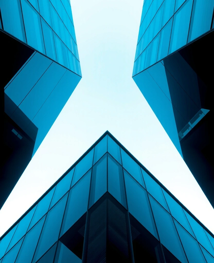 Architectural clarity representing structured data